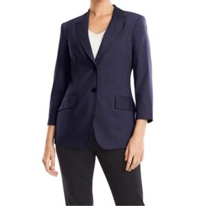 MM. LAFLEUR Carson Wool Blazer Deep Indigo Navy Blue